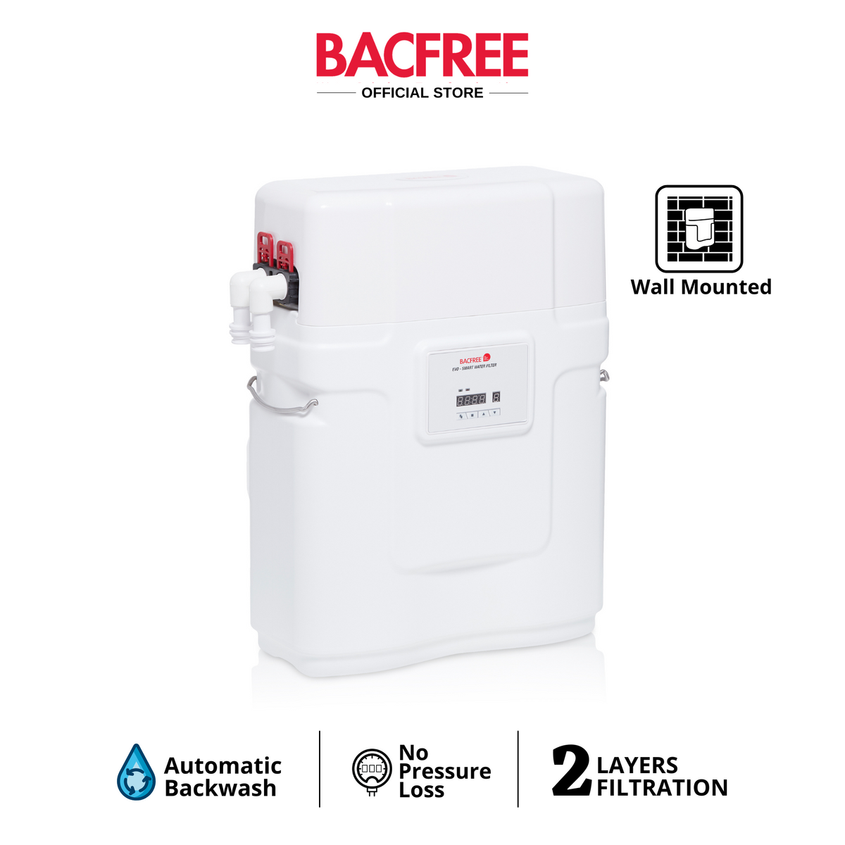 BACFREE Evo Smart Outdoor Filter for Condo & Apartments with Automatic Backwash (Free Installation)