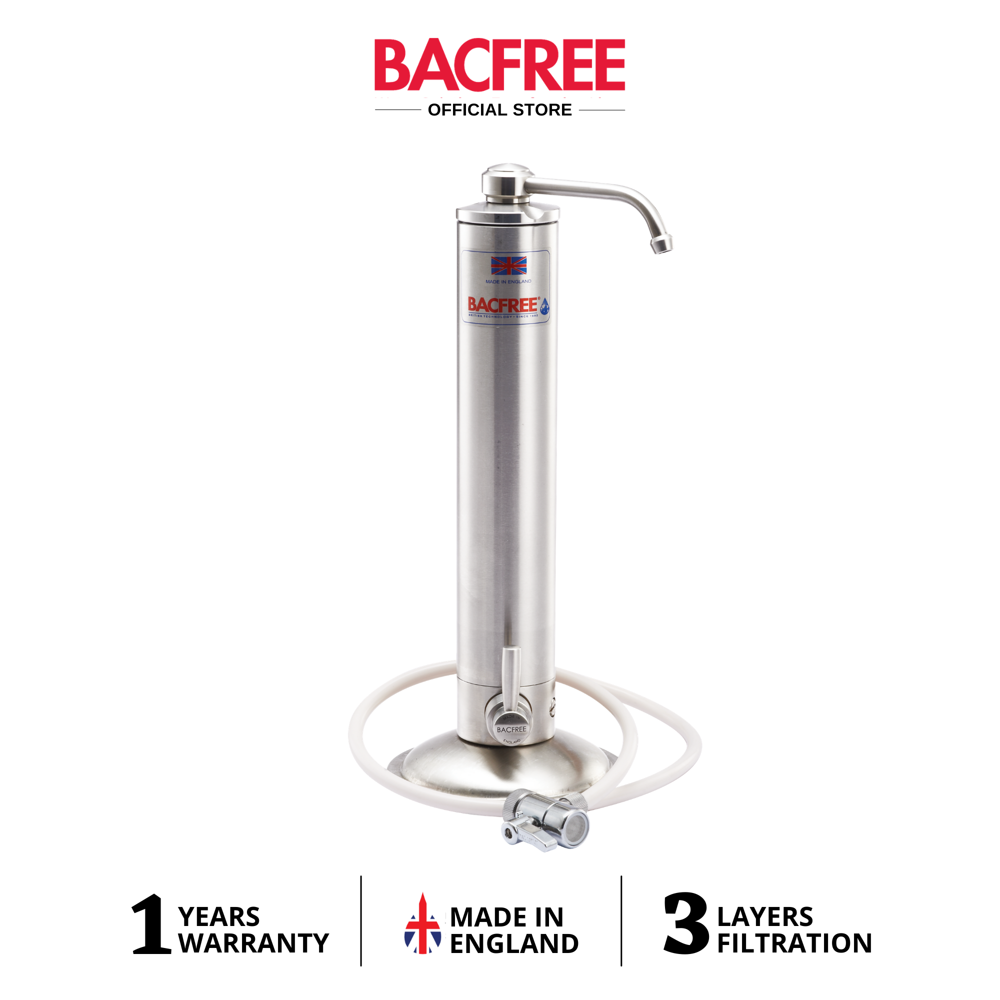BACFREE BS3A Stainless Steel 304 Sink Top Water Purifiers