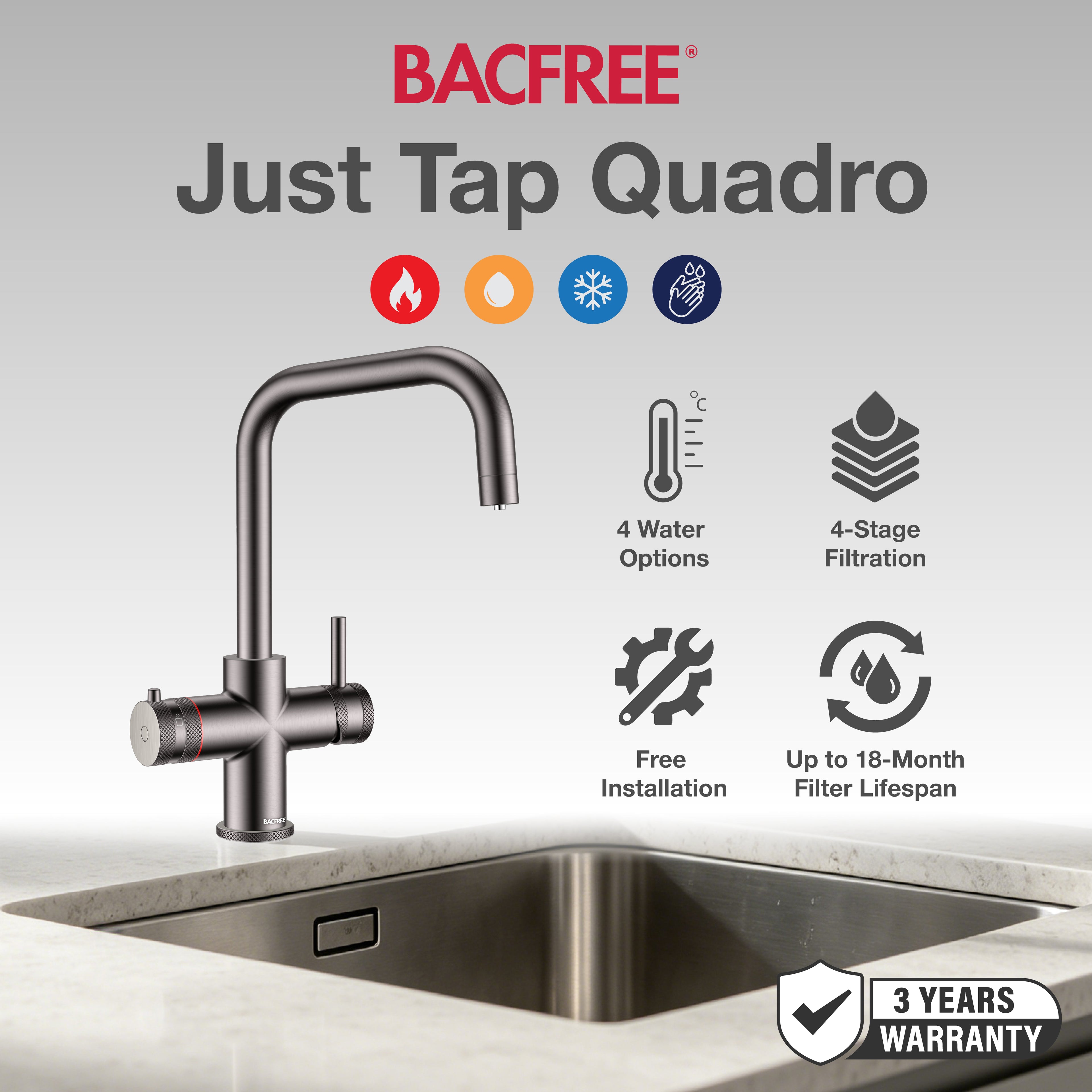 BACFREE Just Tap Quadro 4-In-1