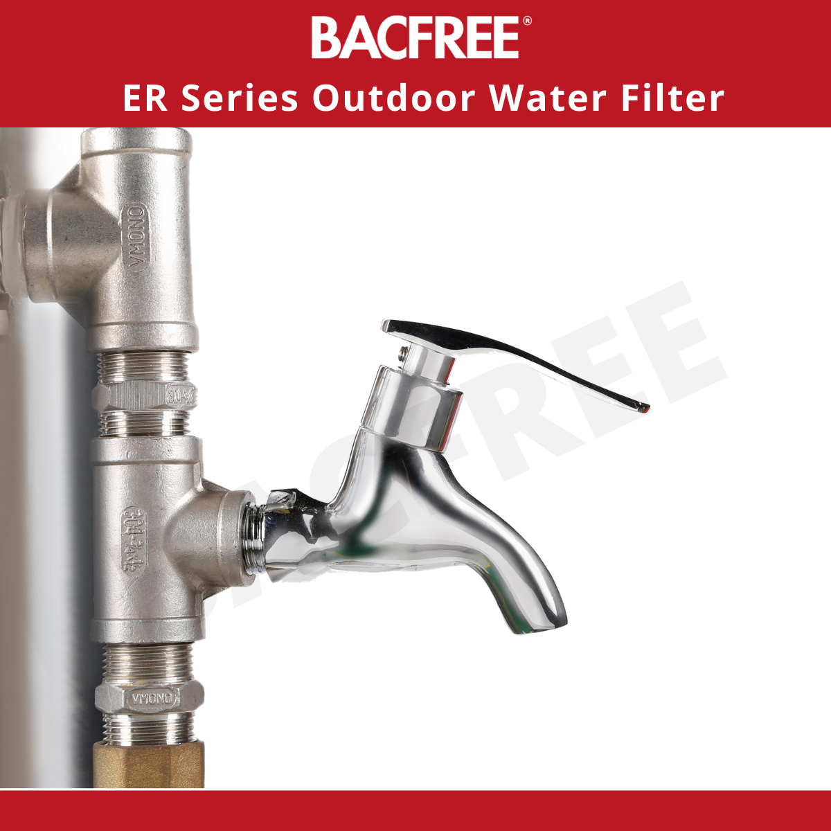 BACFREE ER19M Outdoor Filter for Home Basic with Matte Finishing (Installation provided for