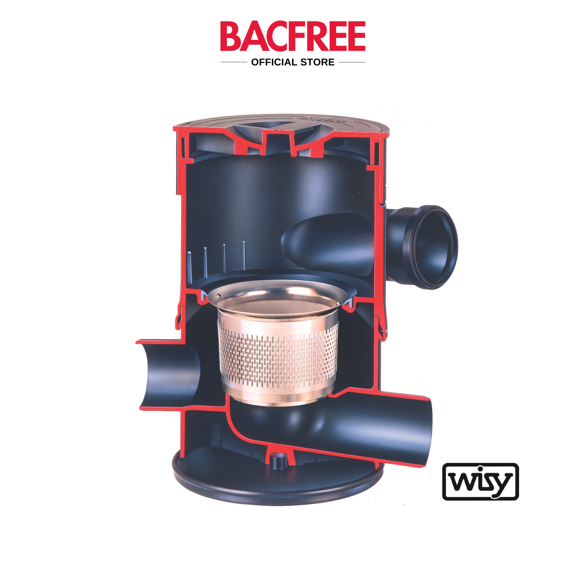 BACFREE Vortex WFF300 PolySeal Rainwater Fine Filter Collector Ø300mm