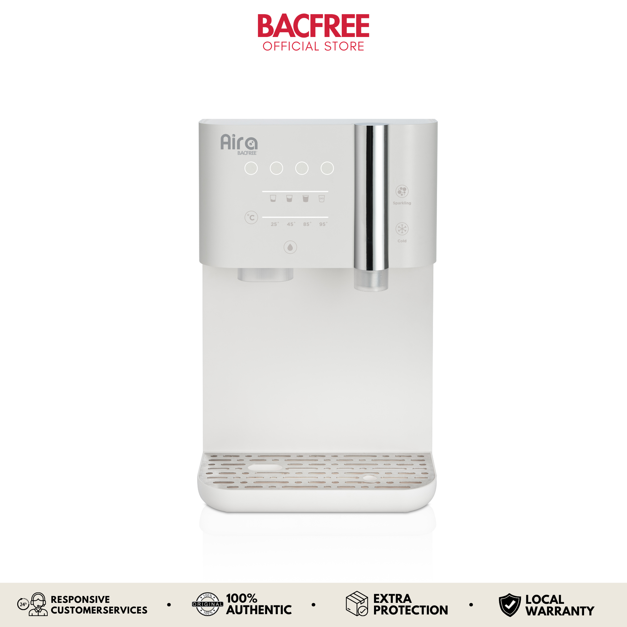 BACFREE Aira Sparkling Water Dispenser with Ultration System